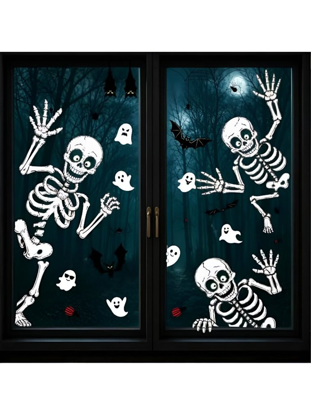 Halloween Window Clings Decor Halloween Decorations Skeleton Ghost Stickers